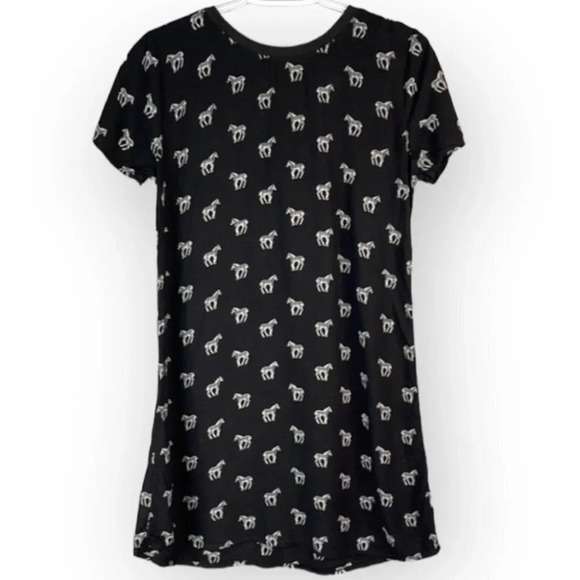 ABERCROMBIE & FITCH Zebra Print Mini Tunic Dress Black White Preppy Summer S - Picture 10 of 10